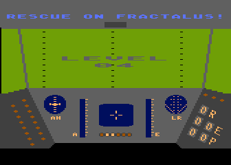 Rescue on Fractalus title screen for Atari 5200